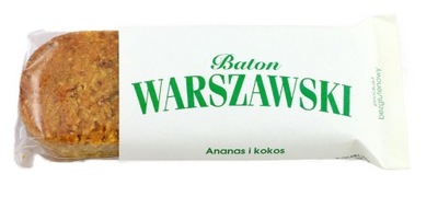 Baton ANANAS I KOKOS bezglutenowy 50 g Baton Warsz