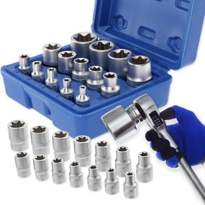 КОМПЛЕКТ NASADEK TORX WEWNETRZNY E4 E24 14SZT TORXY