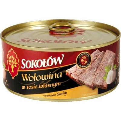 Sokołów Wołowina w sosie własnym premium 300 g