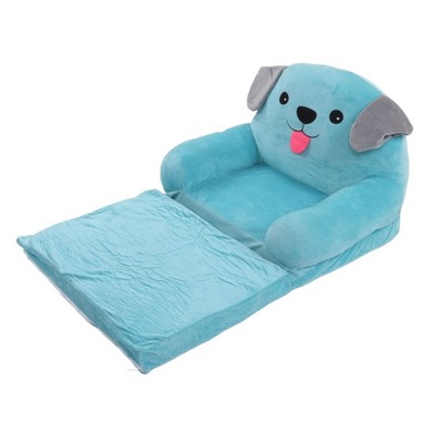 Sofa dziecięca Blue Puppy Cute Cartoon składana