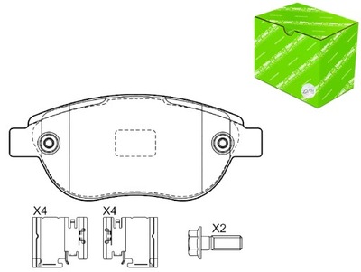 ZAPATAS DE FRENADO CITROEN C3 VALEO  