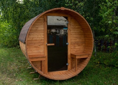 Fińska sauna beczka 2,4 m