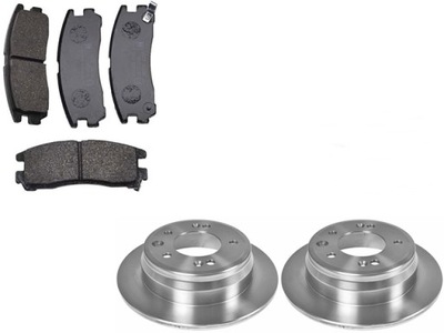 DISCS +PADS REAR ECLIPSE GALANT 3.0 SPACE RUNNER  