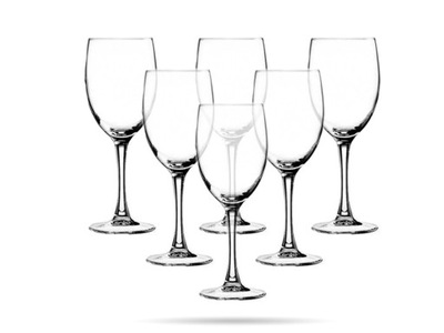 Kieliszki do wina 240 ml 6 szt szkło kryształowe VICOMTE CRYSTAL D ARC