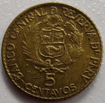 0285c - Peru 5 centavo, 1965