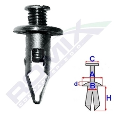 ROM ROMB17143 SMAIGELIS SKEČIAMASIS 10MM BUFERIO / ANTDĖKLO HONDA ACCORD 90-98 / 