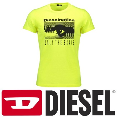 Diesel T-shirt Męski żółty/neon r. L