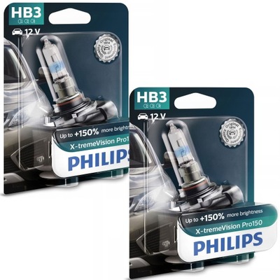 PHILIPS ЛАМПОЧКИ HB3 X-TREME VISION PRO150 +150% фото