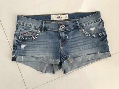 HOLLISTER__DŻINSOWE szorty SPODENKI jeans__34 XS