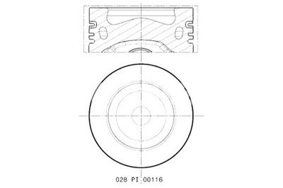 MAHLE PISTÓN 81.01 STD AUDI A1 A3 A4 ALLROAD B8 A4 B8 A5 A6 C7 Q3 Q5 TT  