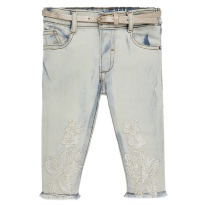 Spodnie jeans z paskiem dziewczęce Mayoral 1516-61 r.92