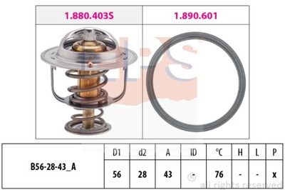 TERMOSTATOS DE AUTOMÓVIL EPS 1.880.403  