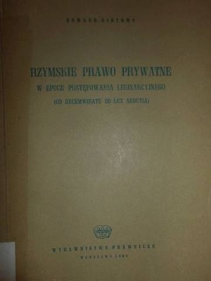 Rzymskie prawo prywatne - E. Gintowt