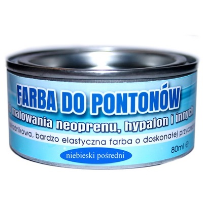 FARBA DO PONTONÓW GUMY NEOPRENU NIEBIESKI POŚREDNI