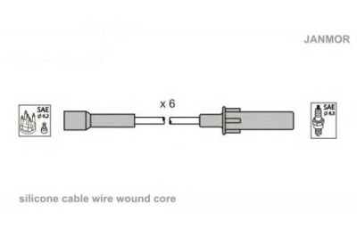 Janmor дроти запалювання jeep wrangler iii 3.8 j фото №1