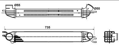 NRF 30303-NRF INTERCOOLER  