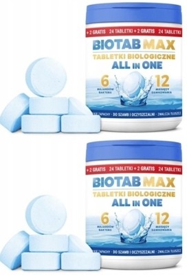 BioTab Max Tabletki do szamba Bakterie 3w1 2 opak