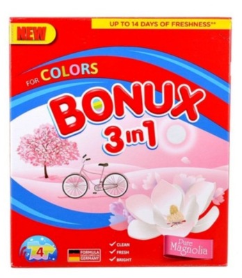 BONUX 3W1 MAGNOLIA COLOR PROSZEK DO PRANIA 400G