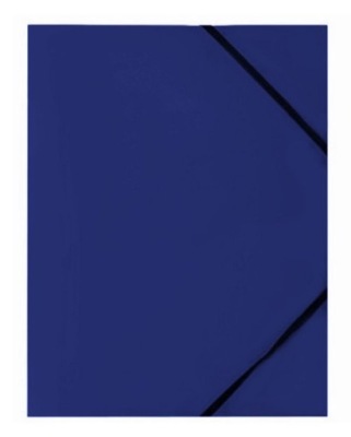 TECZKA PLASTIKOWA Z GUMKĄ NIEBIESKA