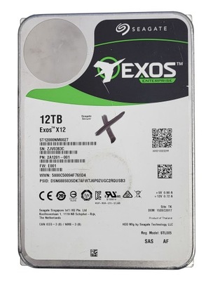 Dysk Seagate EXOS X12 ST12000NM0027 SAS 12TB 3,5"