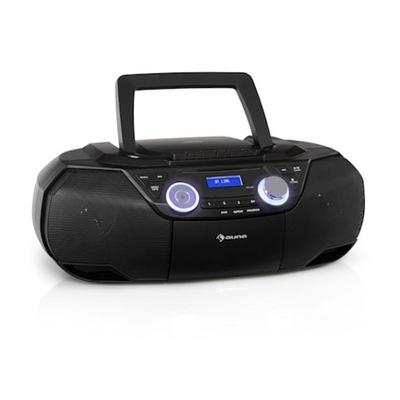 Roadie 2K Radioodtwarzacz Boombox Auna CD FM DAB BT USB Kasety