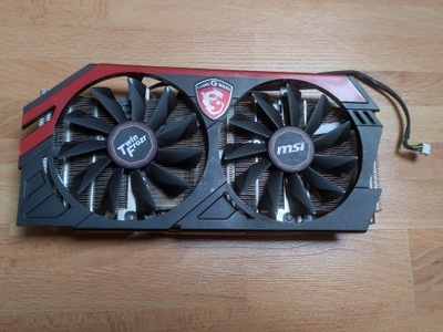 Chłodzenie wentylator Procesora Graficznego Karty Nvidia GTX 760 MSI twin f