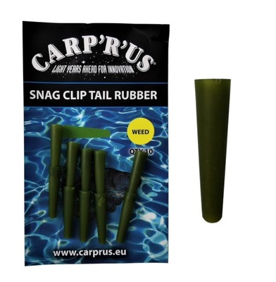 Carp'R'Us Snag Clip Tail Rubber Weed 10szt.