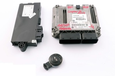 Mini cooper d all4 r60 n47n 1.6 бортовий комп'ютер двигуна механічна коробка передач + ключ 8519663 фото №1