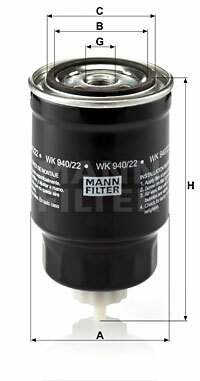 FILTRO COMBUSTIBLES WK 940/22  