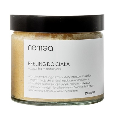 NATURALNY ODŚWIEŻAJĄCY NAWILŻAJĄCY PEELING CUKROWY DO CIAŁA MANDARYNKA 250G