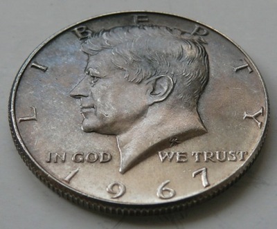 USA- 1/2 DOLARA HALF DOLLAR 1967 KENNEDY SREBRO (4