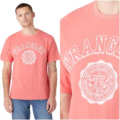 Męska koszulka t-shirt Wrangler COLLEGIATE TEE XL