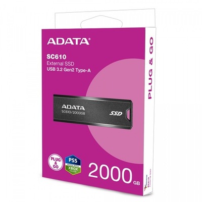 Dysk zewnętrzny SSD pendrive Adata SC610 2TB USB 3.2