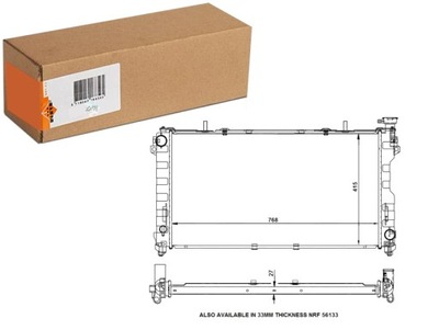 RADUADOR DEL MOTOR DE AGUA CHRYSLER VOYAGER IV 3.3 02.00-12.08 NRF  