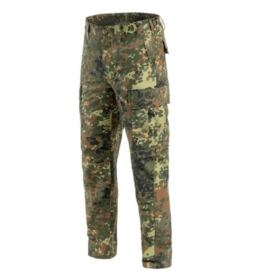 Spodnie wojskowe bojówki moro Mil-Tec Teesar BDU Slim Fit Flecktarn L