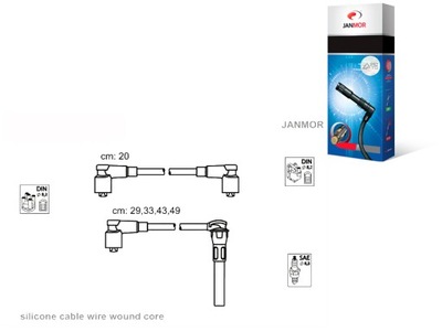 Дроти запалювання kpl. janmor фото №1