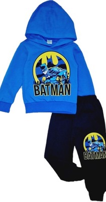 DRES chłopięcy 98 BATMAN bluza spodnie dresy komplet dla chłopca