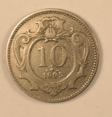 Austria 10 halerzy 1895