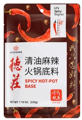 De Zhuang Hot Pot Soup Base SPICY 65