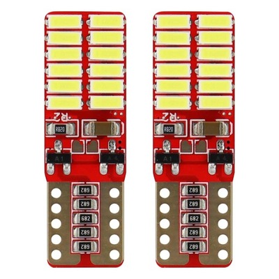 2X LUCES LUZ DIODO LUMINOSO LED DE DIODOS LUMINOSOS 12V/24V W5W 24XSMD 4014 NO HAY SPALONEJ LUCES  