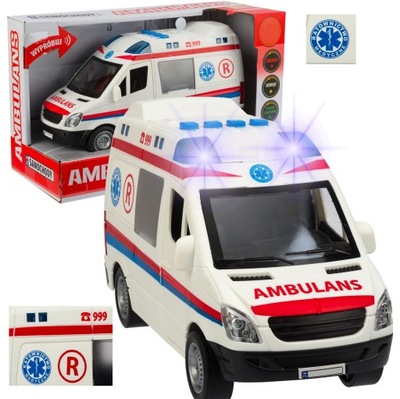 AMBULANS AUTO KARETKA VAN NAPĘD ŚWIATŁO DŹWIĘK