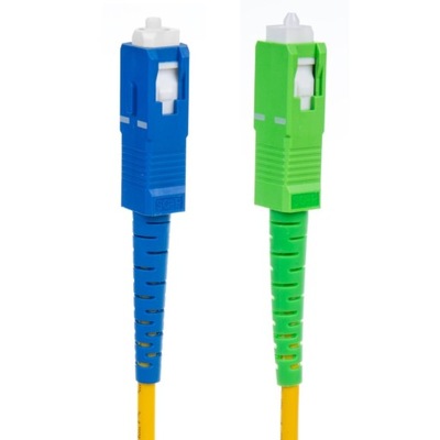 Patchcord światłowód kabel Maclean SC/APC-SC/UPC SM 9/125 LSZH 1m MCTV-401