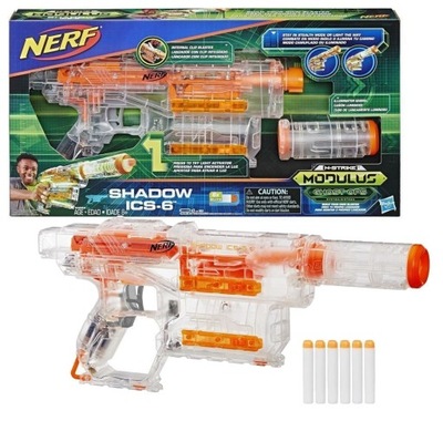 Karabin Hasbro N-strike NERF Modulus Shadow ICS-6 Strzałki