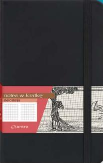 NOTES A6 KRATKA SECESJA CZARNY ANTRA