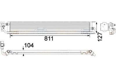 Hella радиатор масла автоматическая коробка передач porsche cayenne 3.6 фото №1