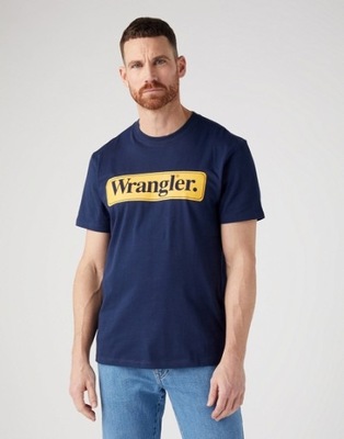 T-shirt Męski Wrangler Wrangler Tee Navy W70SEE114 R. M