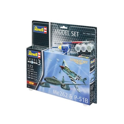 MODEL SET 1/72 /63711/ COMBAT SET ME262 & P-51B