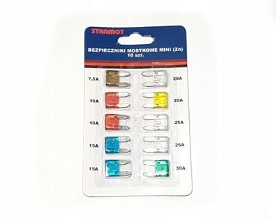 Набор предохранителей płytkowych mini фото №1
