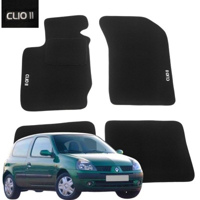 Renault Clio 2 II WELUROWE dywaniki do auta HAFT 1998-2005 B