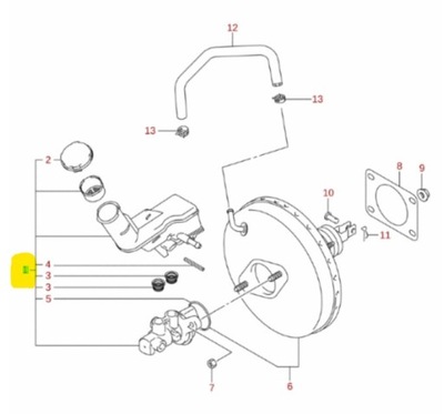 Насос тормозная suzuki swift фото №1